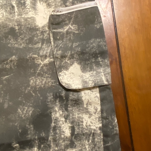 SHEIN SXY Ladies Tie Dye Split Front Denim Skirt With Functional Pockets - Picture 6 of 13